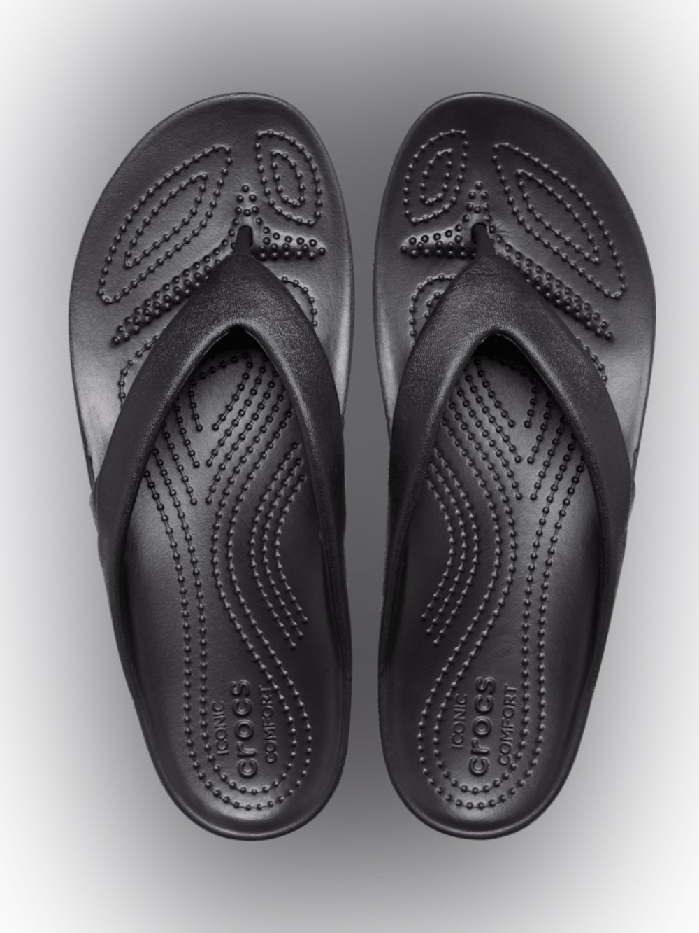 😎 Women’s Black Croc Sandals size 8